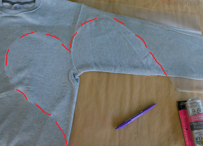 WobiSobi: Broken Heart Sweatshirt; DIY.