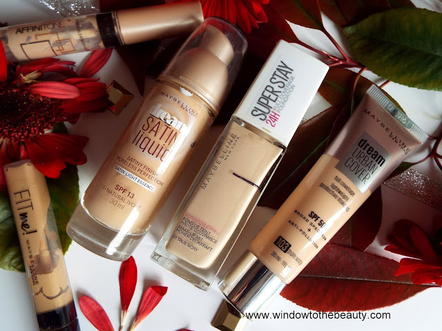 maybelline foundation and concealer swatches opinion