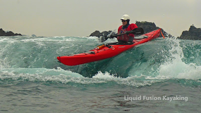 sea kayak rock gardening Mendocino