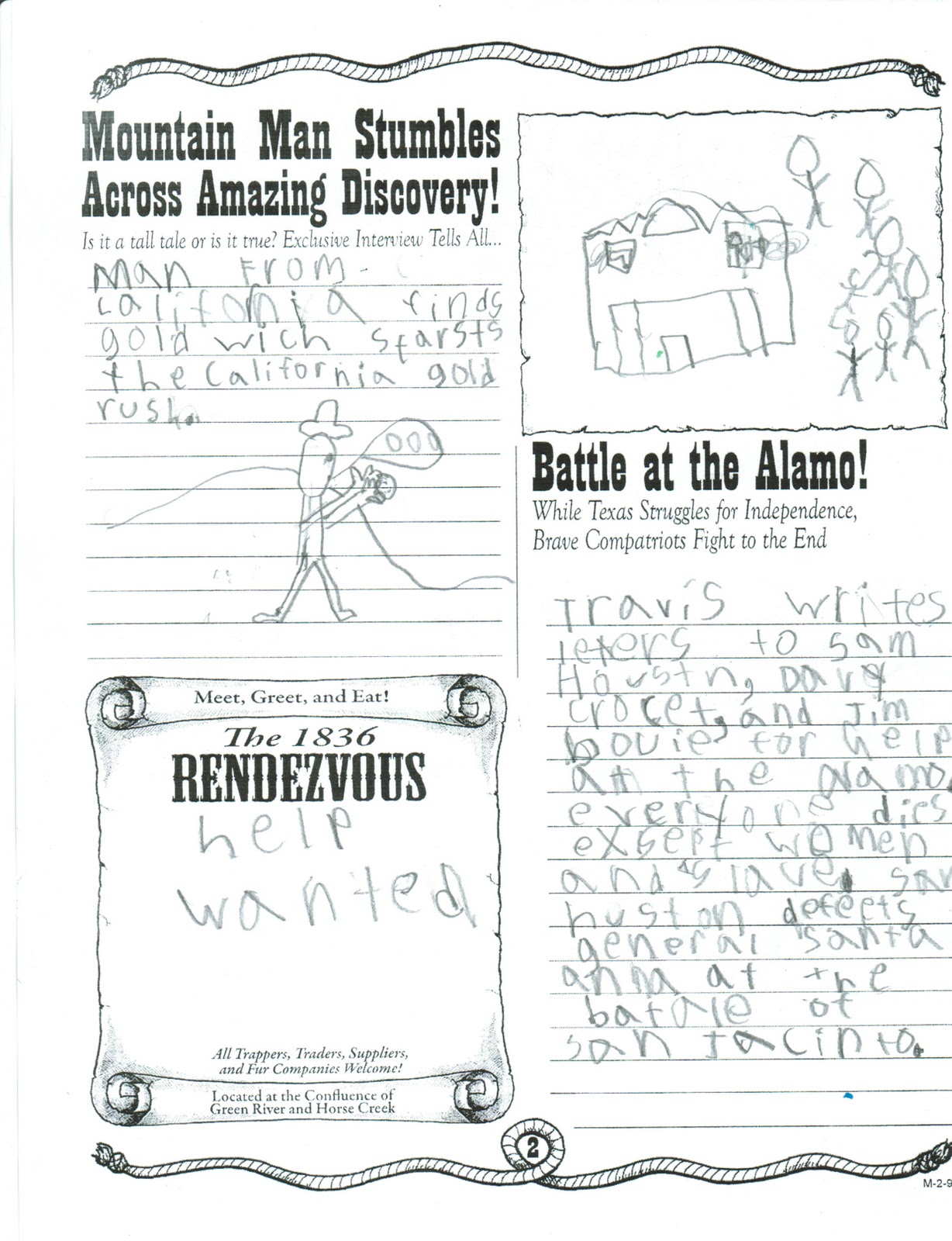 remember the alamo coloring pages - photo #7