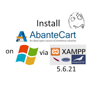 Install AbanteCart eCommerce on windows 7 with XAMPP tutorial 