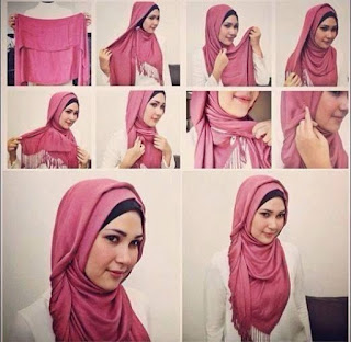 Foto Tutorial Jilbab Segi Empat Cantik Foto Tutorial Jilbab Segi Empat Cantik