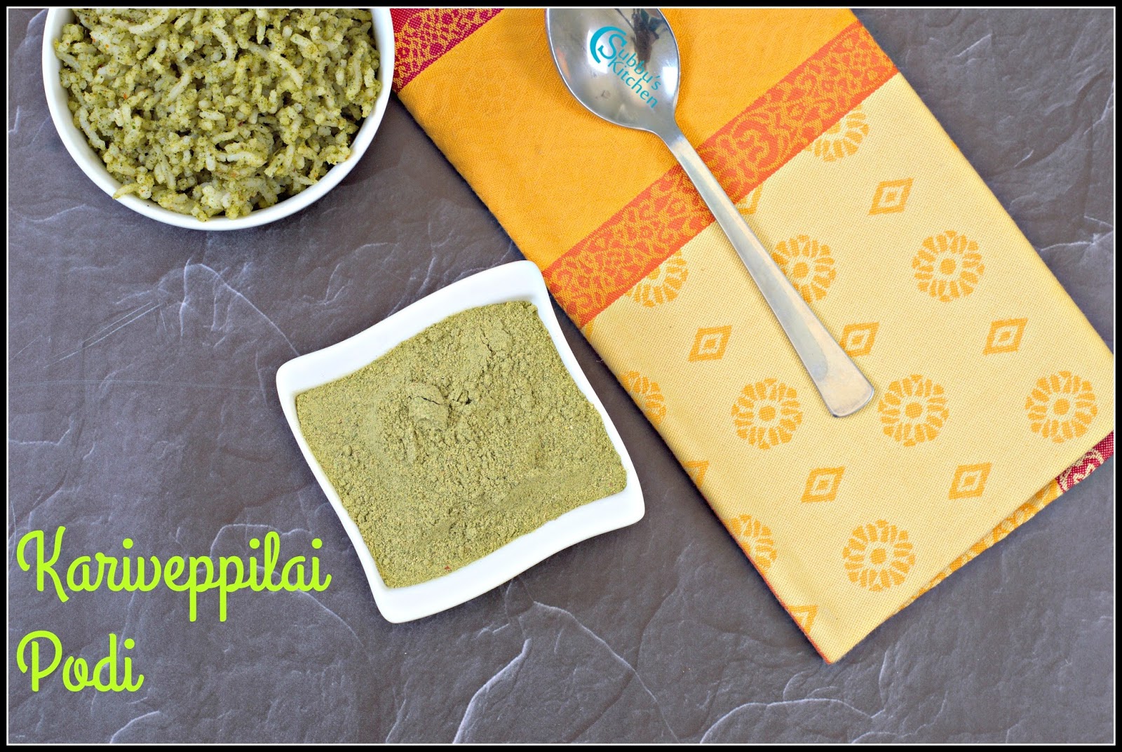 Curry Leaves powder recipe (Karuveppilai podi) Subbus Kitchen