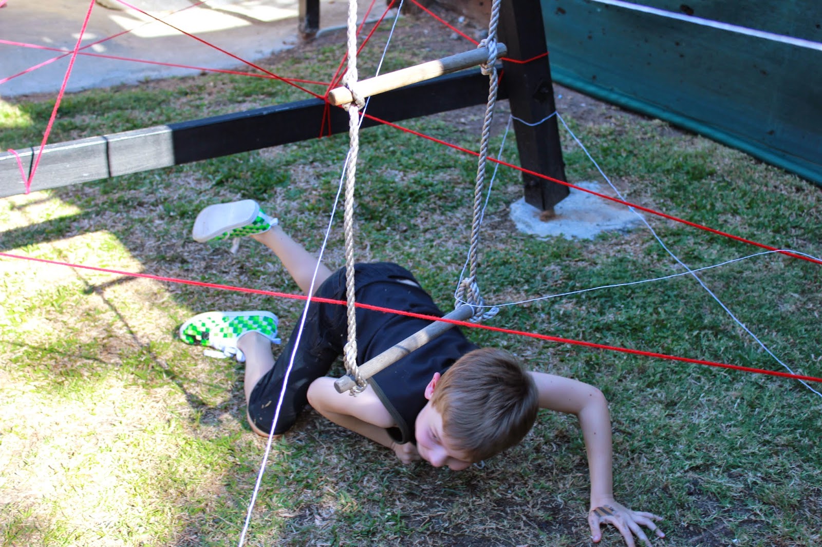 Me and My Boys Secret Agent Party Laser Beam Run