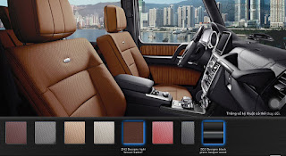 Màu nội thất Mercedes AMG G63 2019 Nội thất Mercedes AMG G63 2019 màu Nâu Leather ZH2