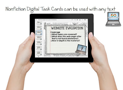 These nonfiction task cards are great for your 4th, 5th, 6th, 7th, 8th, 9th, 10th, 11th, or 12th grade students to get more nonfiction or informative reading and writing skills in! Click through to learn more and get your own copy today!