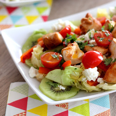 Salade Kiwis Poulet Illustration 2 salade Kiwis - Poulet