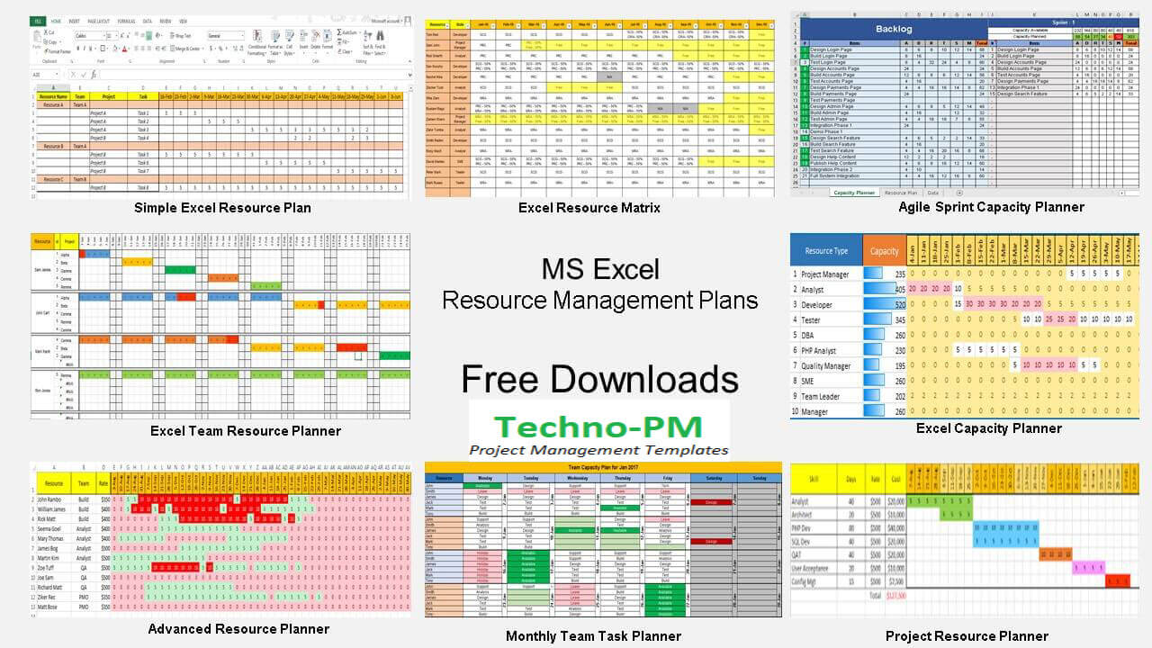 Resource Planning Excel Template