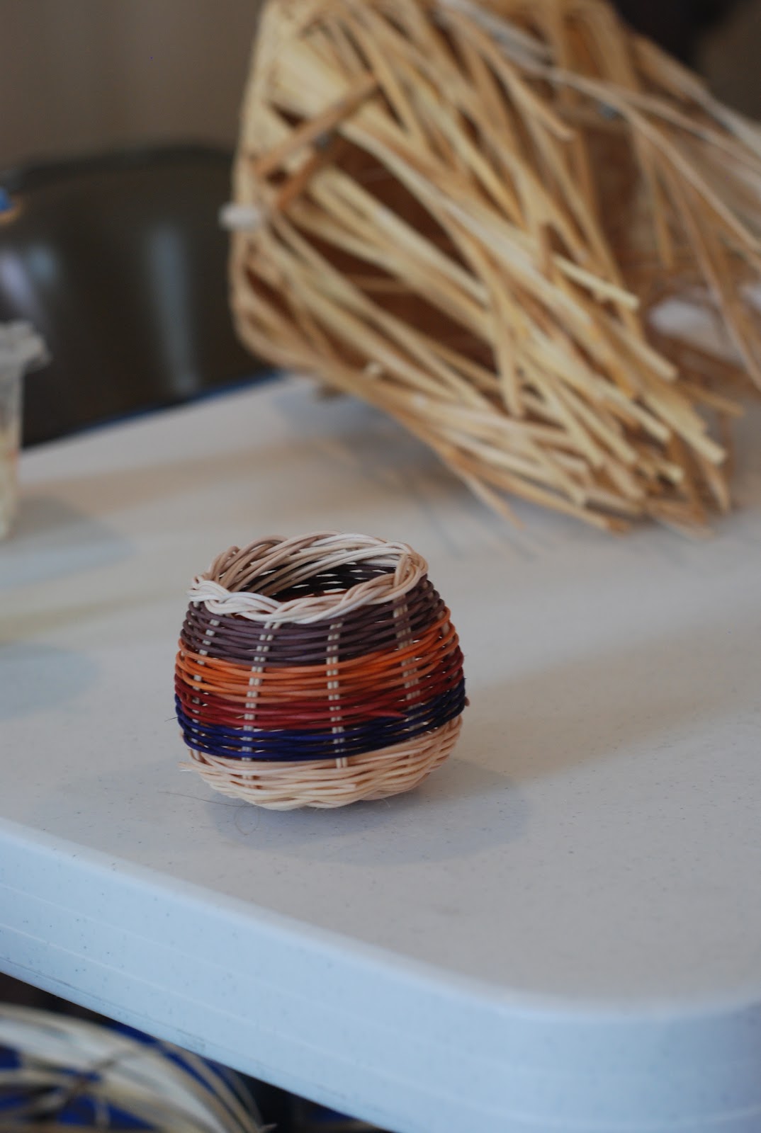 Prairie Places Basket Weaving Class at the Creek Council House