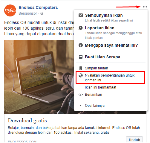 Cara Mengkuti Postingan Penting di Facebook nama