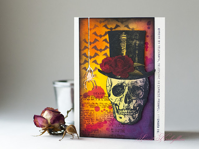Halloween Card with Undertaker from Tim Holtz by Sweet Kobylkin