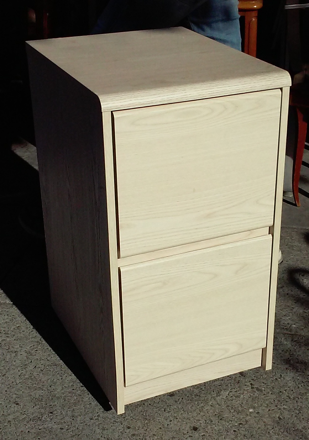 UHURU FURNITURE & COLLECTIBLES SOLD White Washed Oak Finish File