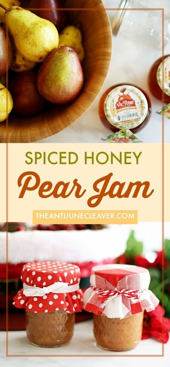 Spiced Honey Pear Jam