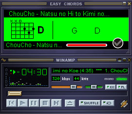 easy chords for winamp