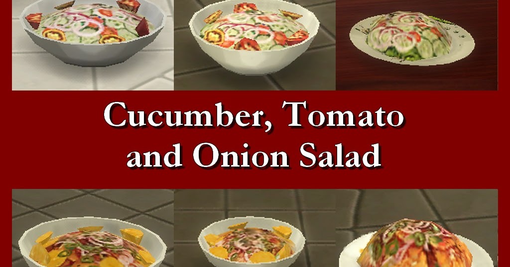 My Sims 4 Blog Custom Food SaladsWith Ingredients 1 by Leniad