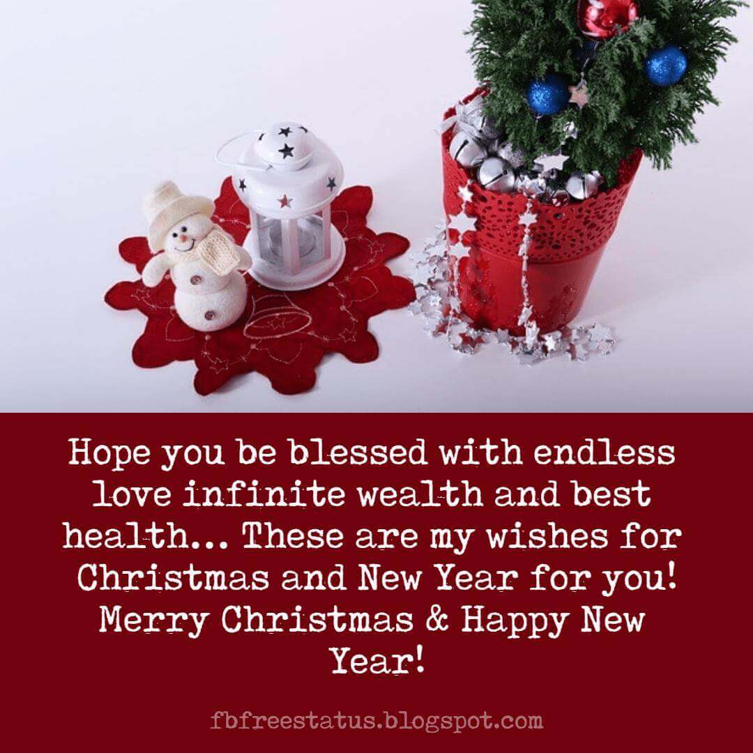 Merry Christmas and Happy New Year Wishes, Messages, Images