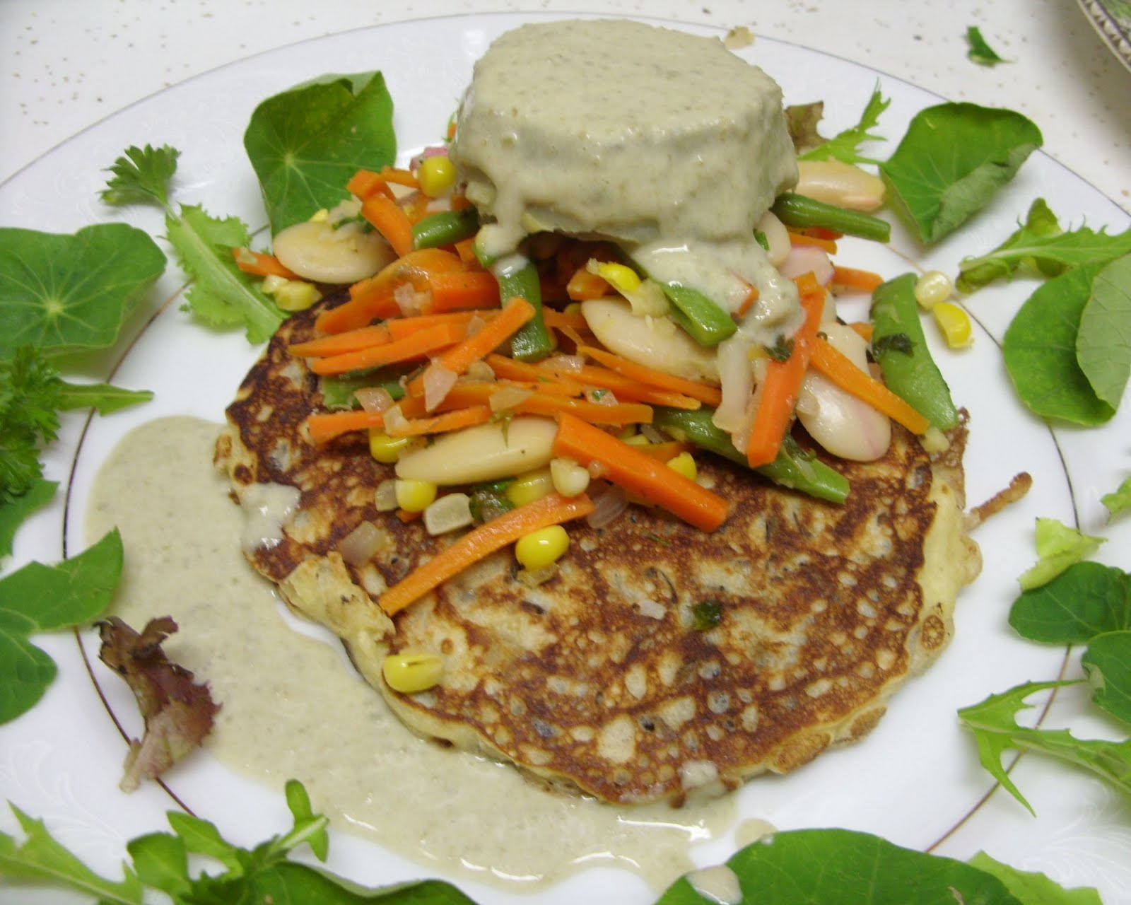 Eat The Blog Wild Rice Pancakes With Hearts and Puree of Artichokes