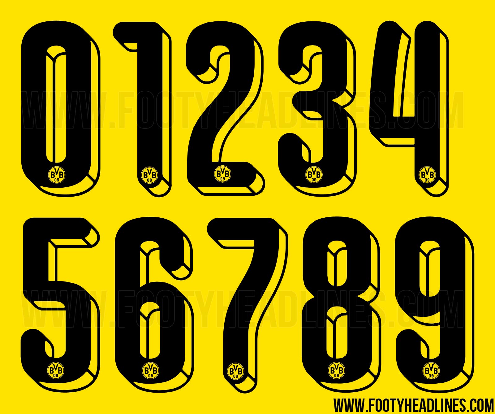 Neue Borussia Dortmund 15-16 Trikot-Schriftart enthüllt - Nur Fussball