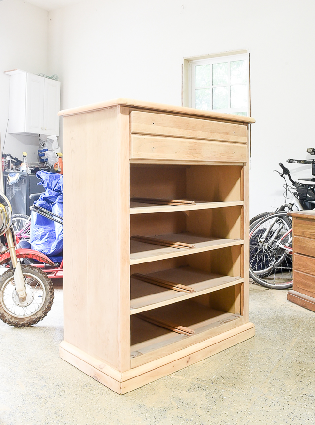 How To Turn An Old Dresser Into A Vintage Inspired Map Cabinet