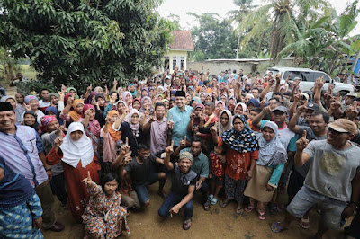 M.Ridho Ficardo Bersilaturahmi Dengan Masyarakat Desa Telungitik, Lampung Tengah