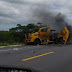 Bandidos explodem carro-forte na BR 304 entre Assu e Mossoró