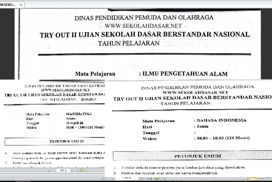 Ujian Try Out Kelas 6 Ilmusosial Id