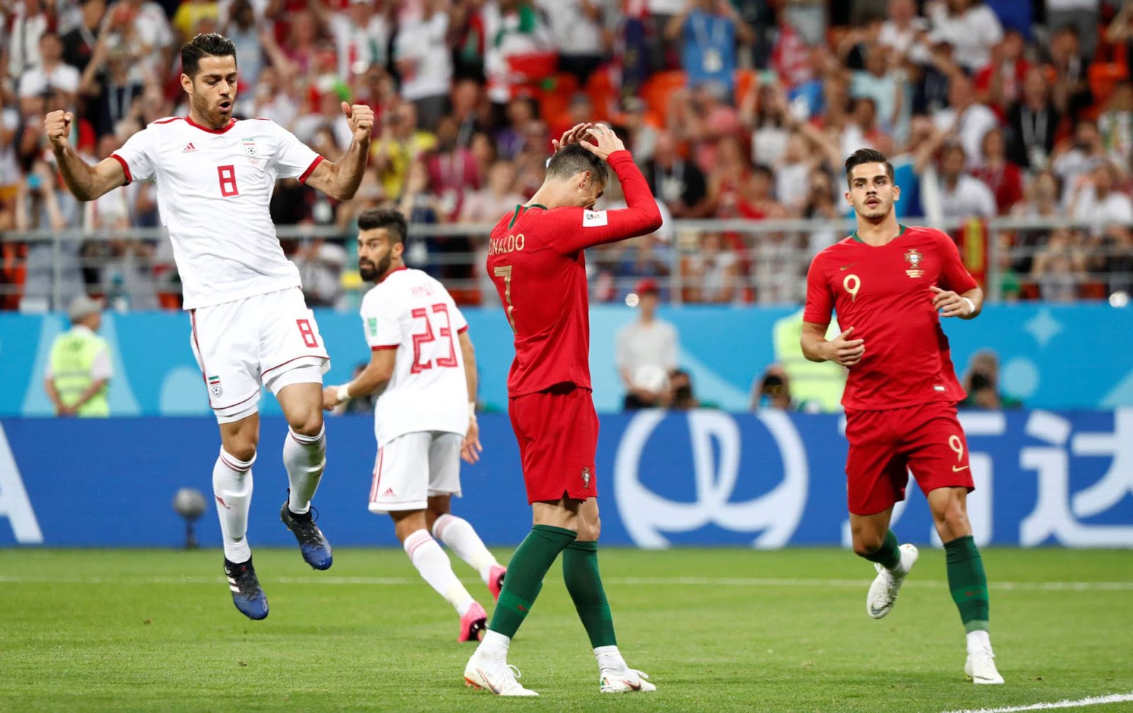 Cristiano Ronaldo falló un penal ante Irán / REUTERS