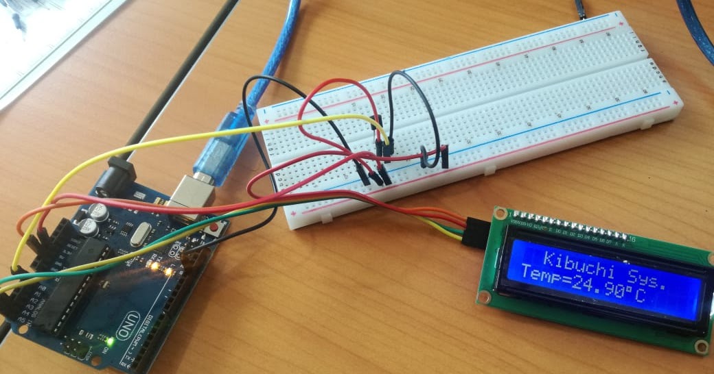 Arduino Temperature sensor and LCD Display