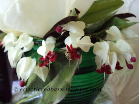 Eclectic Red Barn: Magnolia Flower with Bleeding heart