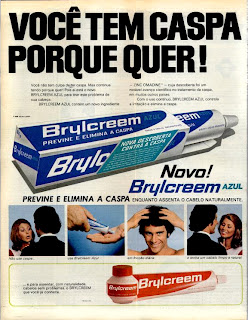 propaganda creme para os cabelos Brylcreem - 1973