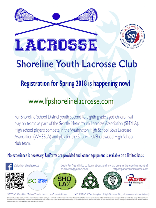 Shoreline Area News Youth lacrosse teams forming in area meeting