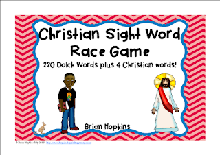 https://www.teacherspayteachers.com/Product/Christian-Sight-Word-Race-1942698