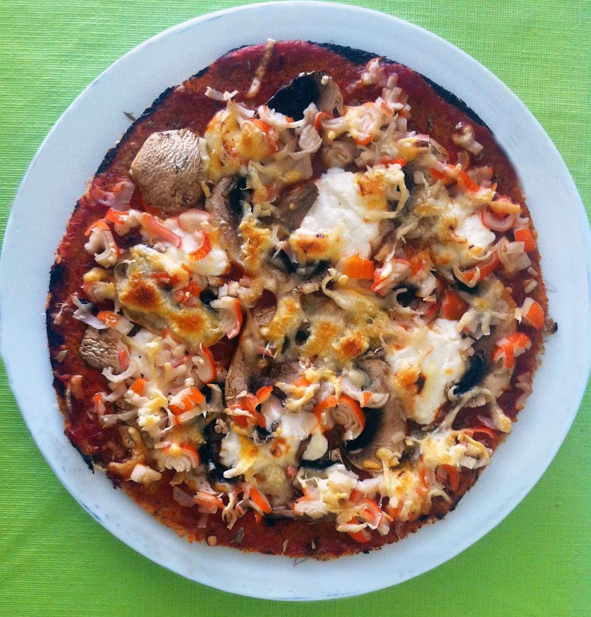 Pizza de avena light