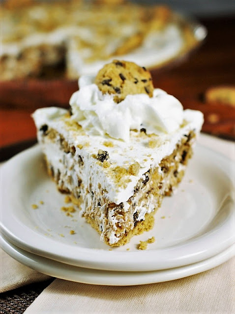 Slice of Chips Ahoy! No-Bake Chocolate Chip Cookie Pie Image