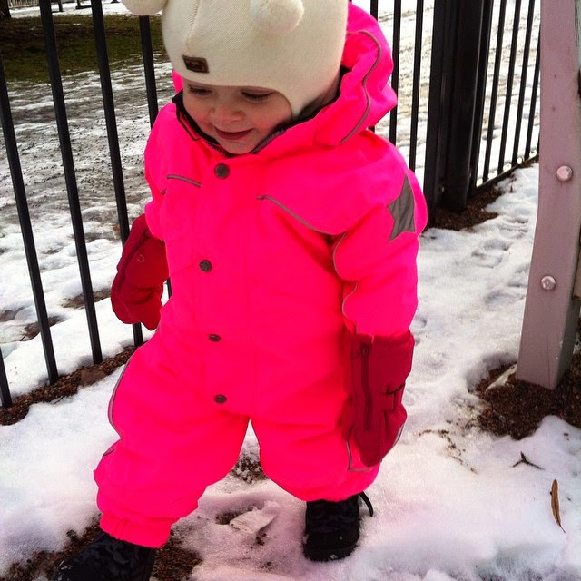 pink snowsuit newborn