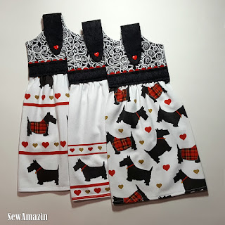 Scottie Dog Hanging Kitchen Towels