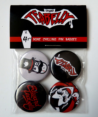“Nosforatea” Halloween Vampire Button 4 Pack by Edward Teabelly