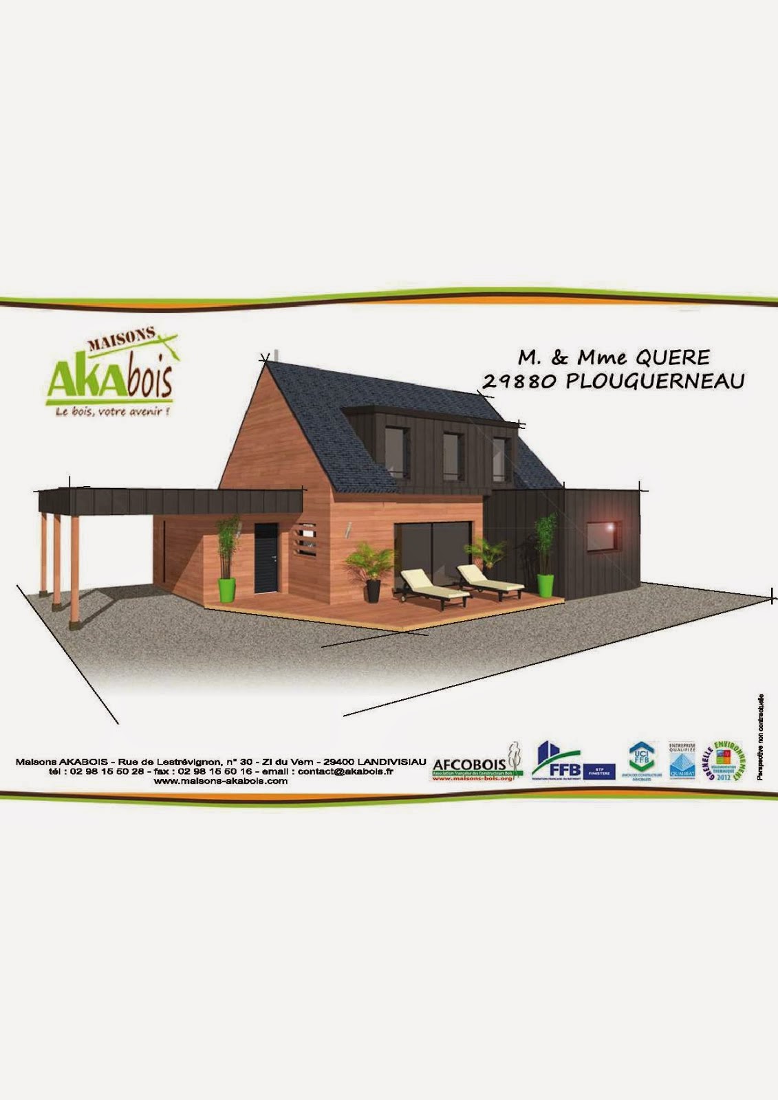 Tarifs PlansPrix de la Maison Kokoon en ossature boisMaison