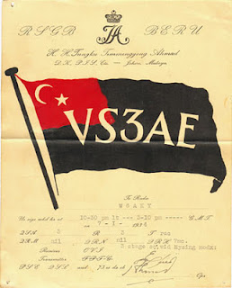 vs3ae Vintage QSL Cards From Malaya