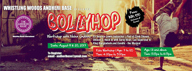 Whistling Woods Andheri Base presents Bollyhop workshop with Neha Jadhav Whistling Woods Andheri Base presents Bollyhop workshop with Neha Jadhav