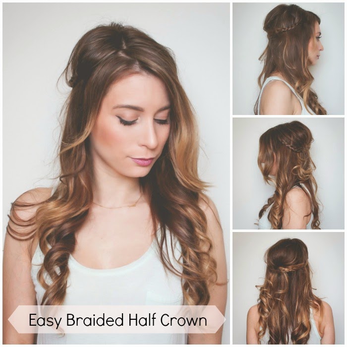 Braided Half Crown - Easy Hair Tutorial | La Petite Noob | A Toronto ...