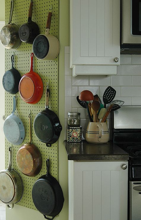 Rack para panelas na Cozinha do Quintal via Pinterest