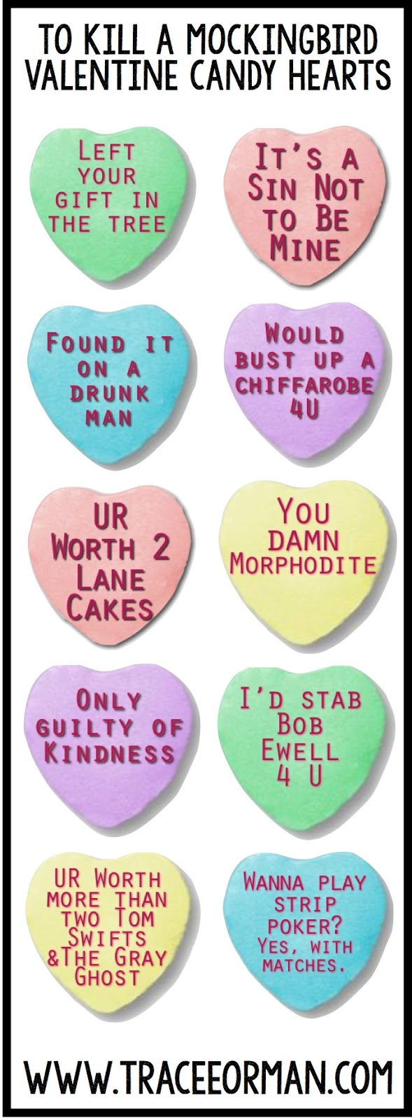 Mrs. Orman's Classroom Valentine Rejected Candy Hearts