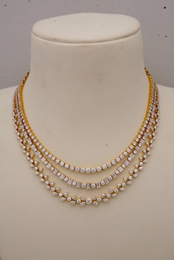 Indian Jewellery and Clothing Diamond necklace collection from