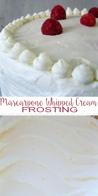Mascarpone Whipped Cream Frosting How to make mascarpone whipped cream frosting - only 4 ingredients