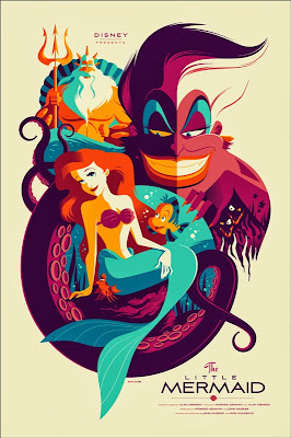 The Little Mermaid Variant Screen Print by Tom Whalen