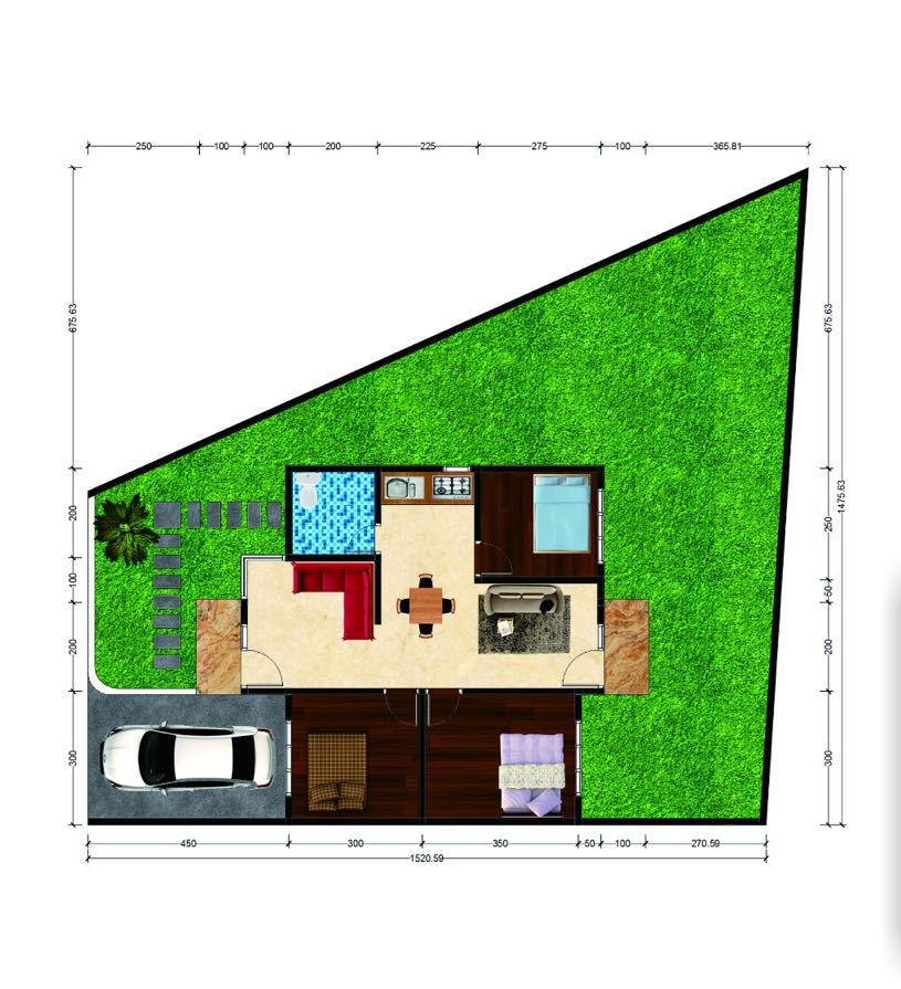  Contoh  Desain Rumah  Minimalis  Tipe 60 172 m2 di Yogyakarta  