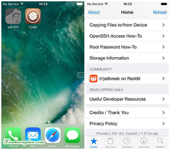 Hướng dẫn cách jailbreak iOS 10.2 Huong dan cach jailbreak iOS 10.2