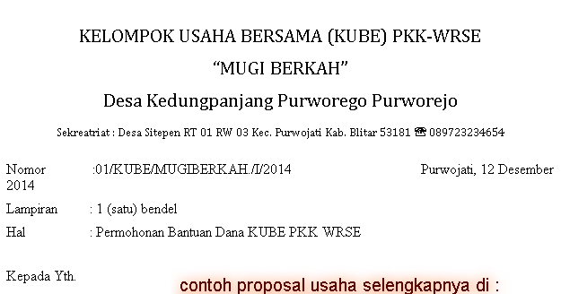 Proposal Usaha Pdf