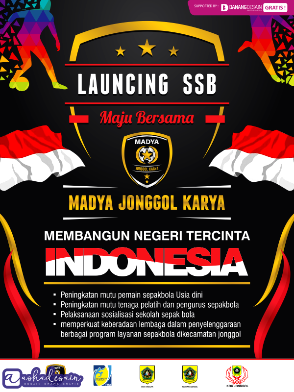 Contoh Desain Banner Spanduk Download SSB Sekolah Sepak